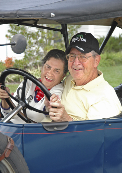 Couple in car